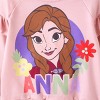 PATPAT Disney Stitch Toddler Girl 2pcs Floral Ruffle-sleeve Sweatshirt with Jogger Set - 3 of 4