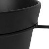 Kate and Laurel OPYD Round Metal Hanging Planter, 19.5" Diameter, Black - 4 of 4