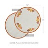 Country Halloween Style Stencil Placemat 14" Diameter VHC Brands - 3 of 3