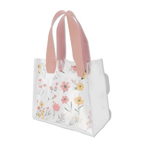 Unique Bargains Floral Reusable Gift Bag 1 Pc - 1 of 4