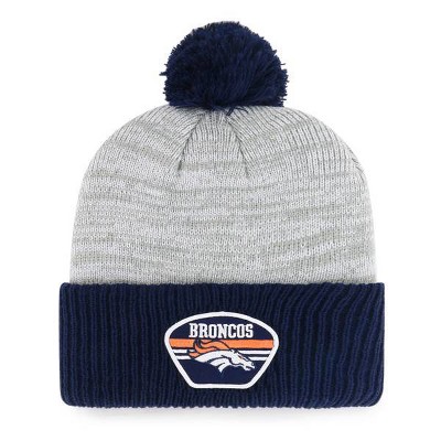 NFL Denver Broncos Men's Badge Knit Beanie - Gray