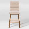 Set of 2 Boston Channel Tufted Fabric Barstools - CorLiving - 3 of 4