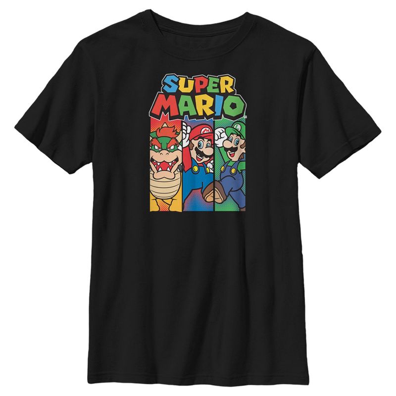 Boy's Nintendo Super Mario Bowser Stripe T-Shirt, 1 of 5