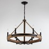 VidaLite Savannah 6-Light Chandelier Matte Black - 4 of 4