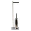 Home Mart Goods Heavy Duty Stainless Steel Toilet Paper Holder and Toilet Brush Set - 3 of 4
