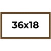 PosterPalooza | Panoramic Flat Gold Picture Frame - UV Acrylic, Foam Board Backing, Hanging Hardware - 2 of 4