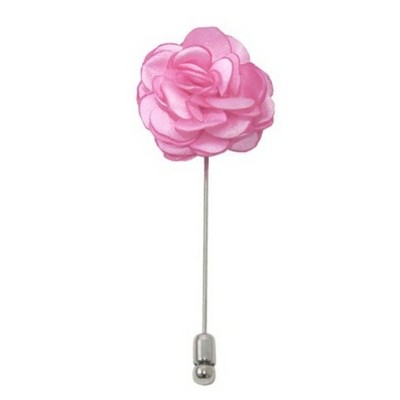 Men's Solid Color Rose Floral Lapel pin