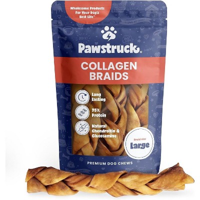 Pawstruck Natural Beef Collagen Braids For Dogs - Tough Long Lasting ...