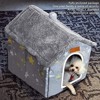 Indoor Foldable Soft Dog House, Warm Puppy & Cat Nest with Cushion ¨C Small (10¨C20 lbs), Gray - 3 of 4