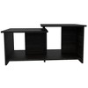 Coffee Table with Lower Open Shelf and Two-Level Top Surface, Modern and Elegant Design, Ideal for Living Room - 3 of 4