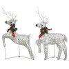 Christmas Reindeer Set of 2 Gold Mesh Medium Christmas Reindeer - 2 of 4