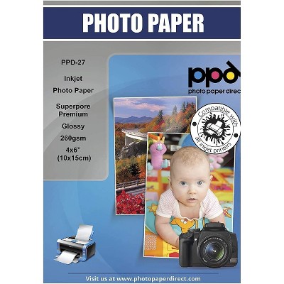 PPD Glossy Photo Paper 4x6" 50 sheets 240 gsm for Inkjet Printers