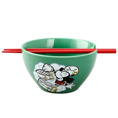 Disney Mickey & Minnie 20 oz Ramen Bowl with Chopsticks