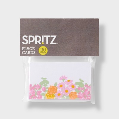 20ct Floral Place Cards - Spritz&#8482;