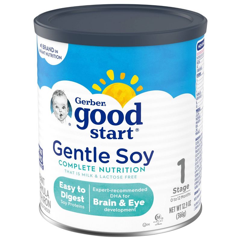 Gerber Good Start Stage 1 Soy Non-GMO Powder Infant Formula - 12.9oz, 3 of 9