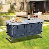 47" Portable Camping Table Aluminum Picnic Folding Camping Table with Carrying Handle and Storage Organizer - 2 of 4