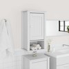 vidaXL Bathroom Wall Cabinet, Wall Mounted Medicine Cabinet with Doors, Storage Cabinet for Bathroom Laundry Room, Berg White Solid Wood Pine - 2 of 4