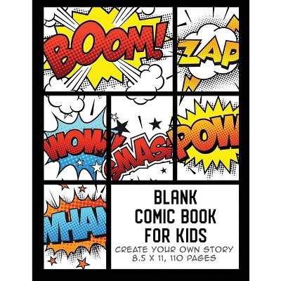 Blank Books For Kids To Write Stories: Cartoon Comic Drawing Panel For  Create Your Own Comics Stories , Writing or Sketching Your idea and design  By  8.5 x 11 (Blank Comic