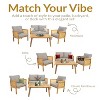 Sunnydaze Sanibel 4-Piece Patio Conversation Set - Gray - 4 of 4