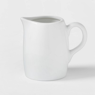 8oz Ceramic Creamer Pitcher White - Threshold™