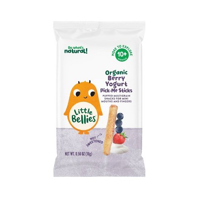 Little Bellies Organic Berry Yogurt Pick-me Sticks Baby Snacks - 0.56oz