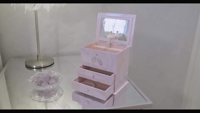 Mele &#38; Co. Casey Girls&#39; Musical Ballerina Jewelry Box - Pink, 2 of 11, play video
