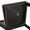 Asian Hardwood Solids Side Chair (Set of 2) with Shaped Wooden Seat, Corner-Blocked Construction, and Plastic Glides - 2 of 4