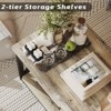 Coffee Table with Storage, Design Farmhouse Coffee Table, Space Saving, Industrial Coffee Table for Living Room - 4 of 4
