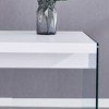 NicBex Dining Table for 4 Morden 47.2" Glass Dining Table Dining Room Table with Glass Base and Wooden Top for Dining Room - 4 of 4