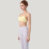 Anna-Kaci Active Women's Square Neck Sports Bra with Wide Fixed Straps and Smooth Seamless Design - 3 of 4
