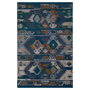 Tribal Design Woven Accent Rug 4