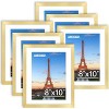 Ridstar Wall-Mountable and Tabletop Dual-Use High-Definition Acrylic 6-Piece Picture Frame Set-Gold - 4 of 4