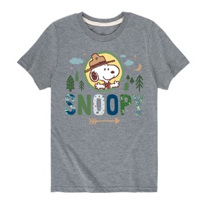Boys' - Peanuts - Ranger Snoopy Short Sleeve Graphic T-Shirt - 1 of 4