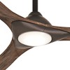 60" Minka Aire Modern Farmhouse Indoor Ceiling Fan with LED Light Remote Control Oil Rubbed Bronze for Living Room Kitchen Bedroom - 3 of 4