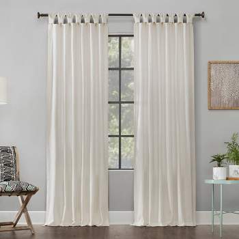 Archaeo Light Filtering Washed Cotton Twist Tab Curtain Panel