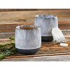 tagltd Hot/Cold Stoneware Stmless Mug - 10oz Ceramic Drinkware for Christmas - Dishwasher Safe - White - 3.5" H x 3.3" W - 2 of 2