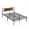QingMoon Metal Platform Bed Frame, Sturdy Steel Slat Support, with Headboard and and Footboard, Non-Slip and Noiseless, No Box Spring Needed - 3 of 4