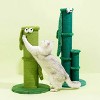 ZEZE Lucky DunDun Bamboo Cat Scratching Post-Green - 4 of 4