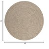Colonial Mills Tremont Braided Rug, Palm 4' round, Round Shape - 2 of 3