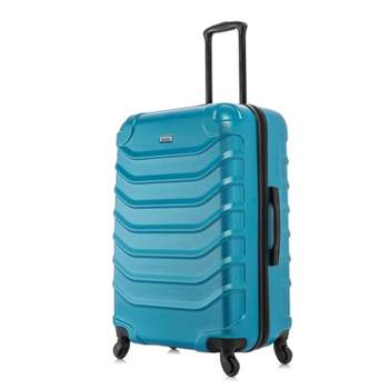 InUSA Endurance Lightweight Hardside Large Checked Spinner Suitcase