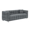 NicBex Couches for Living Room 80"Inch Modern Teddy Upholstered 3 Seater Sofa Couch with Sturdy Hardware Foot Support and 2 Throw Pillows - 4 of 4