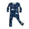 Bellabu Bear Baby New Year's Worldwide Countdown Bamboo Convertible Footie - 3 of 4