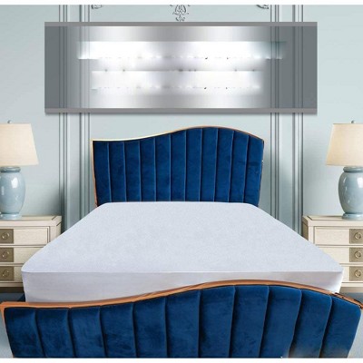 Jacler Premium Waterproof Mattress Protector Hypoallergenic Cotton Terry Surface Vinyl Free