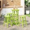 WestinTrends Malibu All Weather Hdpe Outdoor Patio Bar Height Bistro Set (4-Piece) - 2 of 4