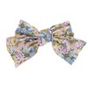 Unique Bargains Bow Peony Ribbon Hair Clips Pink 1 Pc - 4 of 4