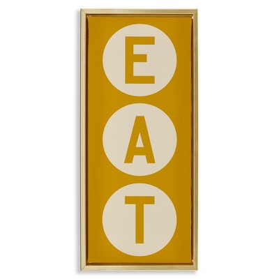 Stupell Industries Retro Style Eat Circle Letters Sign, 15" x 31"