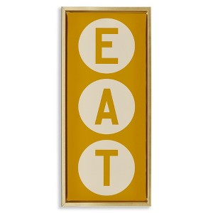 Stupell Industries Retro Style Eat Circle Letters Sign, 15" x 31" - 1 of 4
