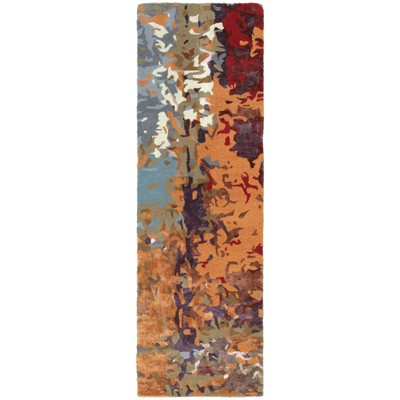 Oriental Weavers Galaxy 21904 Multi/ Orange Indoor Area Rug - 2'6" x 8'