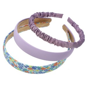Unique Bargains Women's Fashion Party Wedding Different Designs Headbands Set Multicolored 3 Pcs - 1 of 4
