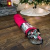 TreeKeeper Santa's Wrapping Paper Storage Tube: Christmas Gift Wrap Organizer with Handles, Red Polyester - 4 of 4